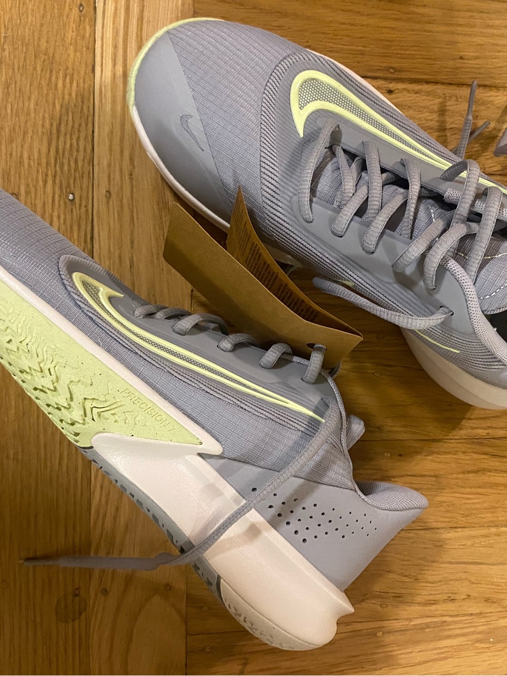 NEW Nike Precision 7 Wolf Grey Barely Volt